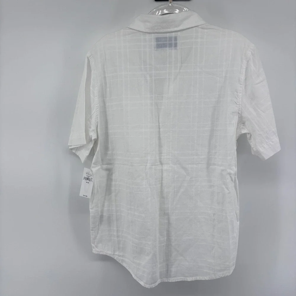 Old Navy‎ Boys White Plaid Short Sleeve Button Down Casual Shirt